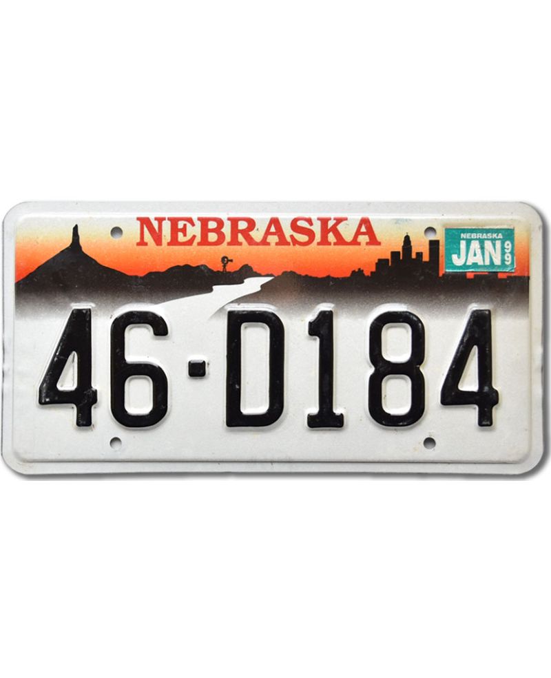 Tablica rejestracyjna USA Nebraska Chimney 46-D184