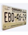 Meksykańska tablica rejestracyjna Chihuahua EBD-46-29