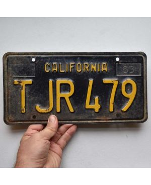 Americká SPZ California 1963 Black TJR 479