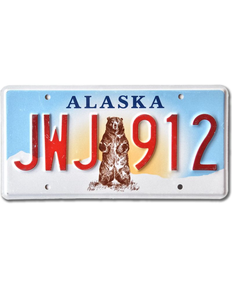 Americká SPZ Alaska Grizzly Bear JWJ 912