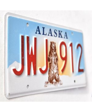 Americká SPZ Alaska Grizzly Bear JWJ 912