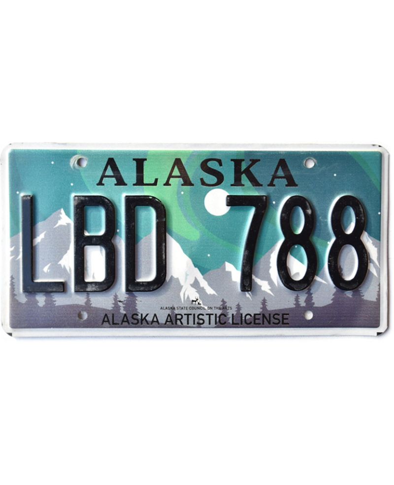 Americká SPZ Alaska Aurora Borealis LBD 788