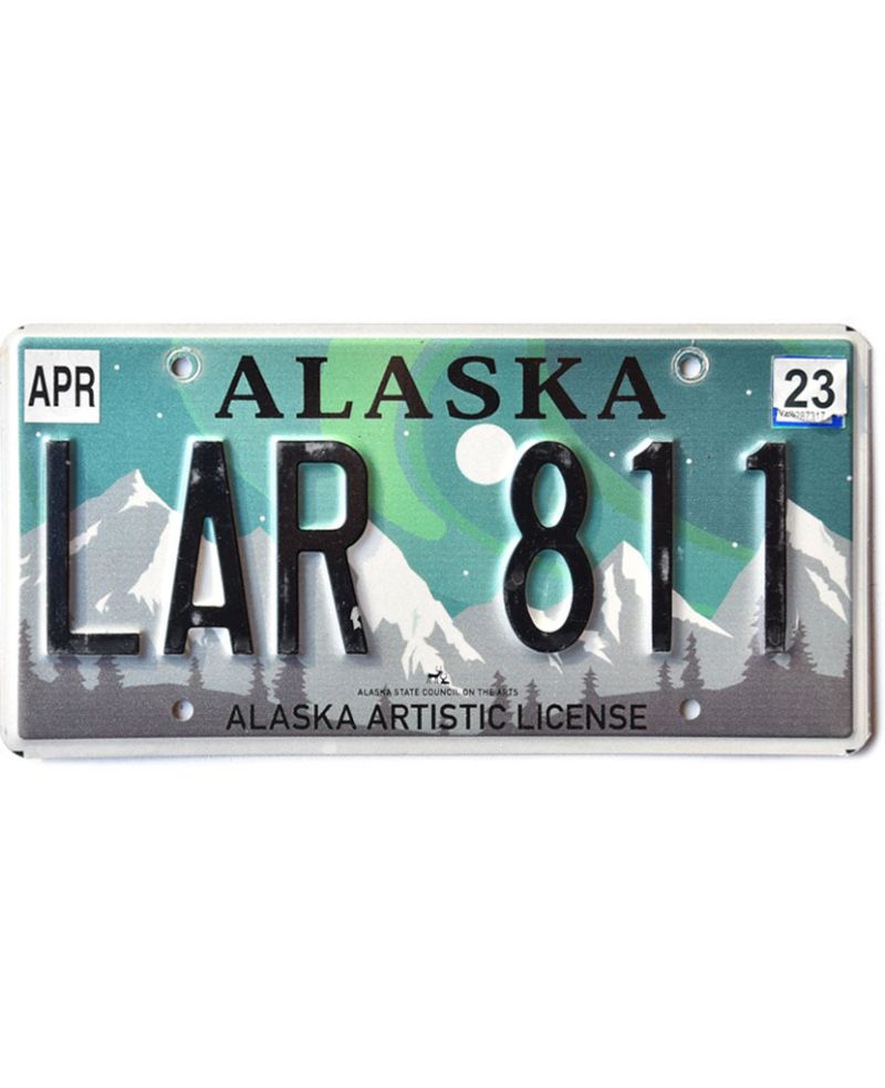 Tablica rejestracyjna USA Alaska Aurora Borealis LAR 811