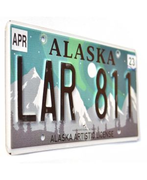 Tablica rejestracyjna USA Alaska Aurora Borealis LAR 811