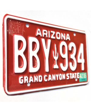 Tablica rejestracyjna USA Arizona Red Cactus BBY 934