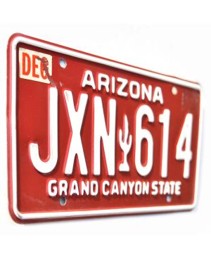 Tablica rejestracyjna USA Arizona Red Cactus JXN 614