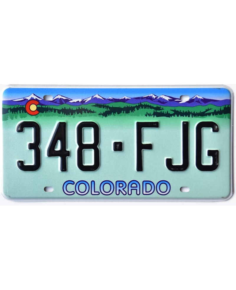 Tablica rejestracyjna USA Colorado Rocky Mountains 348-FJG