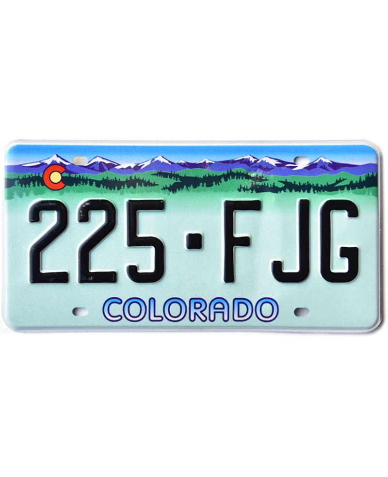 Americká SPZ Colorado Rocky Mountains 225-FJG