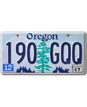 Tablica rejestracyjna USA Oregon Tree