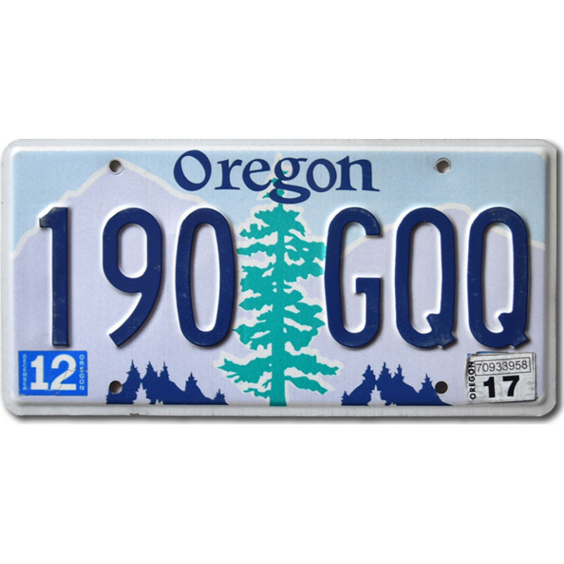 Tablica rejestracyjna USA Oregon Tree