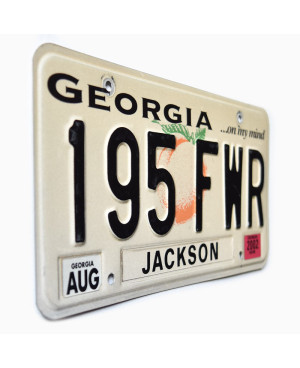 Tablica rejestracyjna USA Georgia Peach