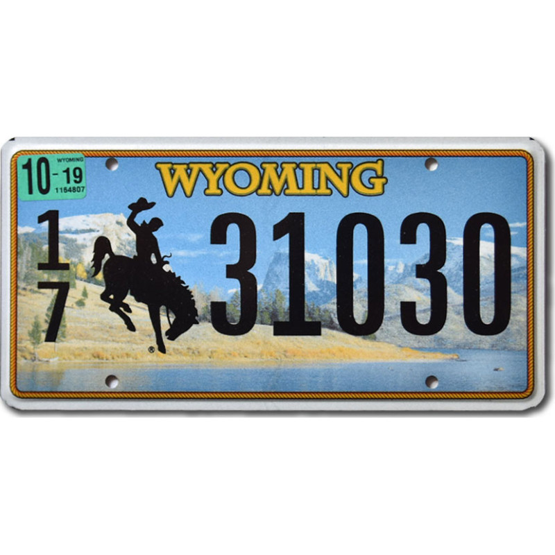 Tablica rejestracyjna USA Wyoming Country