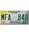 Tablica rejestracyjna USA Mississippi Magnolia