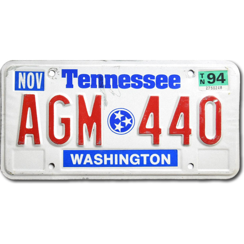 Tablica rejestracyjna USA American Tennessee Stars