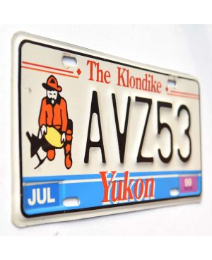 Kanadyjska tablica rejestracyjna Yukon 1999 The Klondike AVZ53