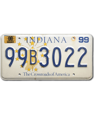 Tablica rejestracyjna USA Indiana The Crossroads