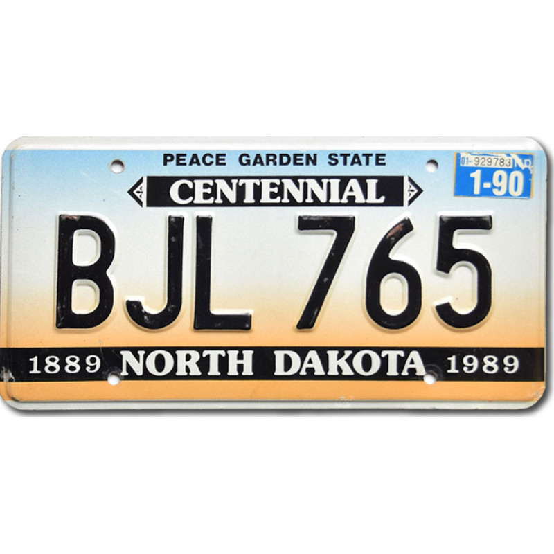 Tablica rejestracyjna USA North Dakota Centennial
