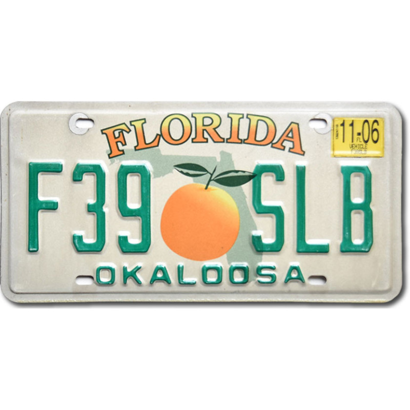 Tablica rejestracyjna USA Florida Orange