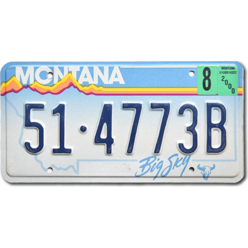 Tablica rejestracyjna USA Montana Big Sky