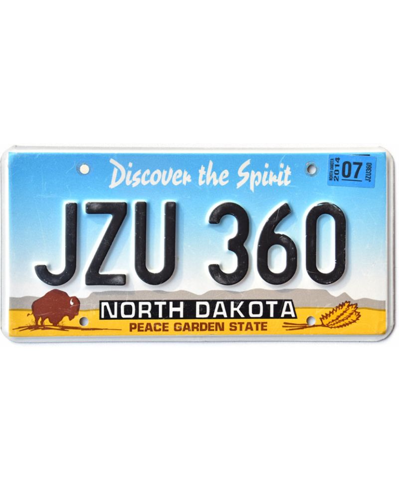 Americká SPZ North Dakota Buffalo