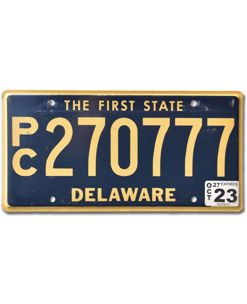 Tablica rejestracyjna USA Delaware The First State Blue PC270777
