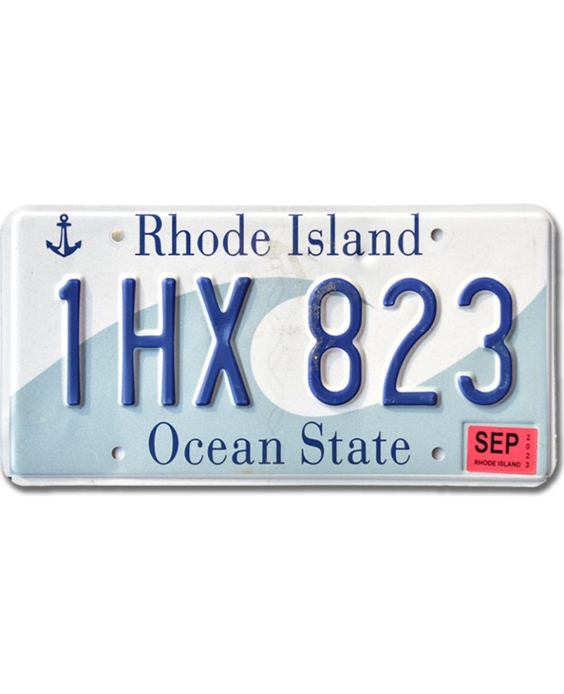 Tablica rejestracyjna USA Rhode Island Ocean State 1HX 823