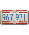 Tablica rejestracyjna USA Illinois 1976 Land of Lincoln 967 971