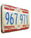 Tablica rejestracyjna USA Illinois 1976 Land of Lincoln 967 971