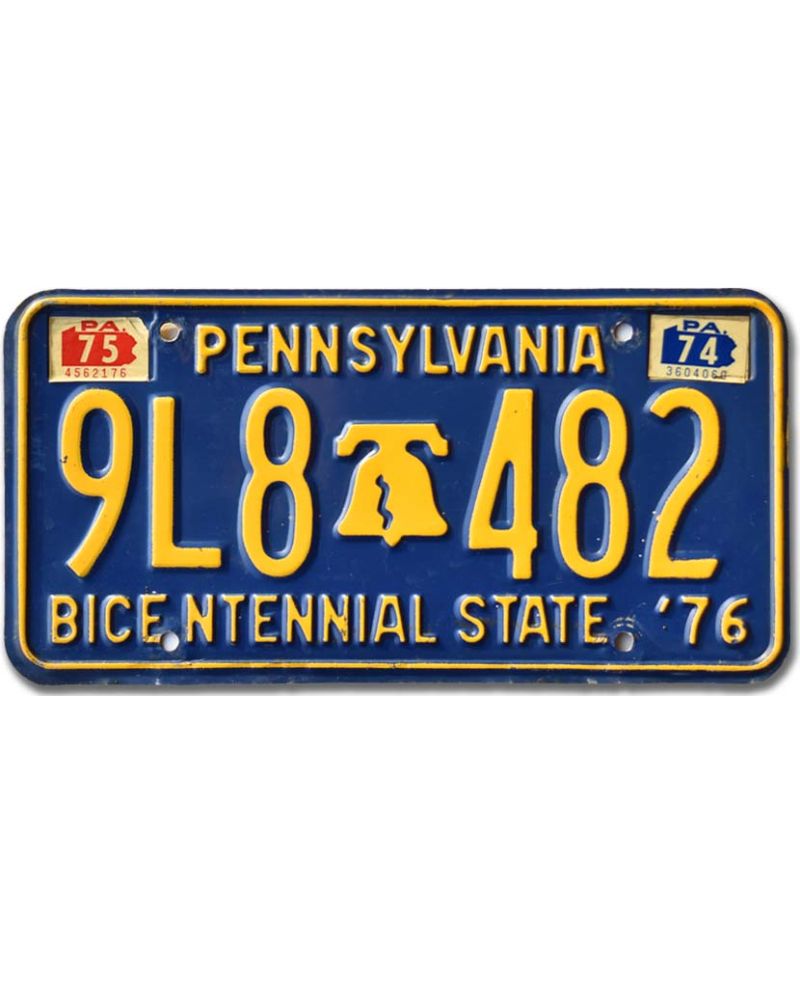 Americká SPZ Pennsylvania 1976 Bicentennial 9L8 482
