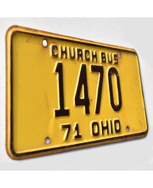 Americká SPZ Ohio 1971 Church Bus 1470