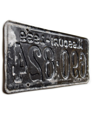 Tablica rejestracyjna USA Missouri 1939 Black 690-824