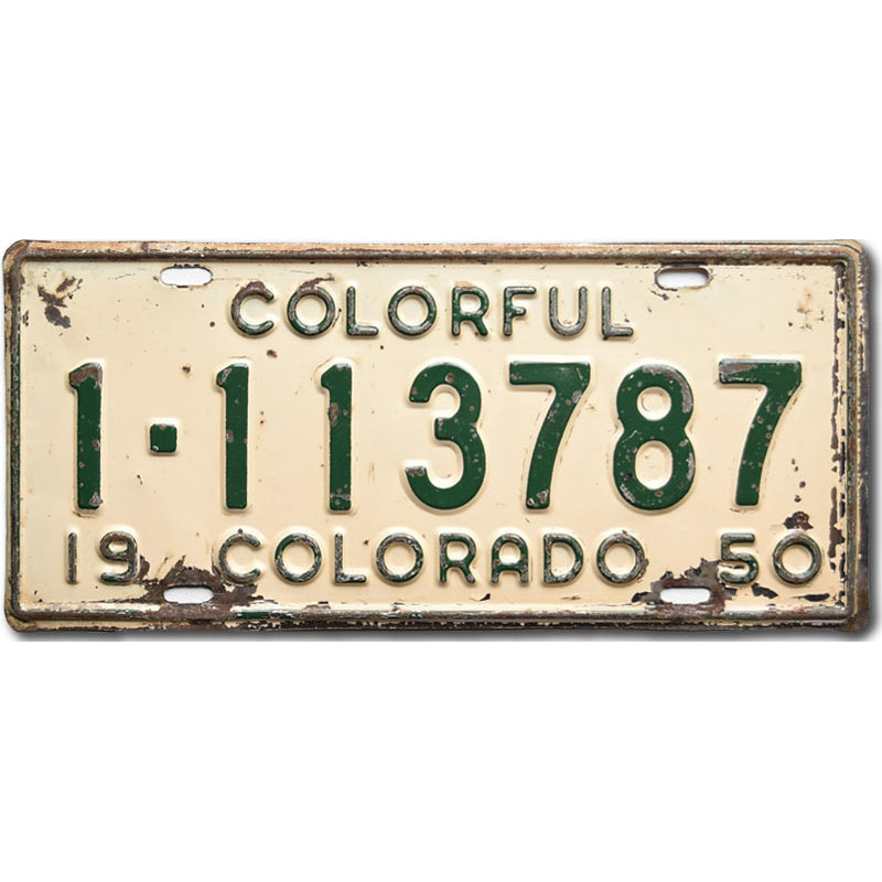 Tablica rejestracyjna USA Colorado 1950 Colorful 1-113787