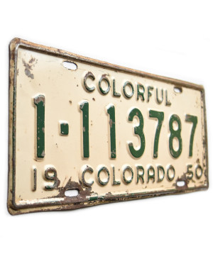 Tablica rejestracyjna USA Colorado 1950 Colorful 1-113787