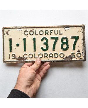 Tablica rejestracyjna USA Colorado 1950 Colorful 1-113787