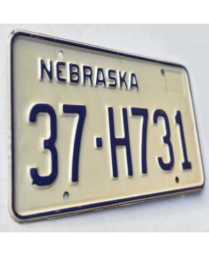 Tablica rejestracyjna USA Nebraska White 37-H731