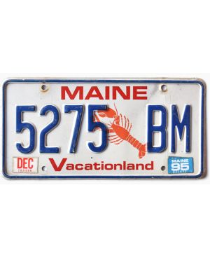 Tablica rejestracyjna USA Maine Lobster 5275 BM