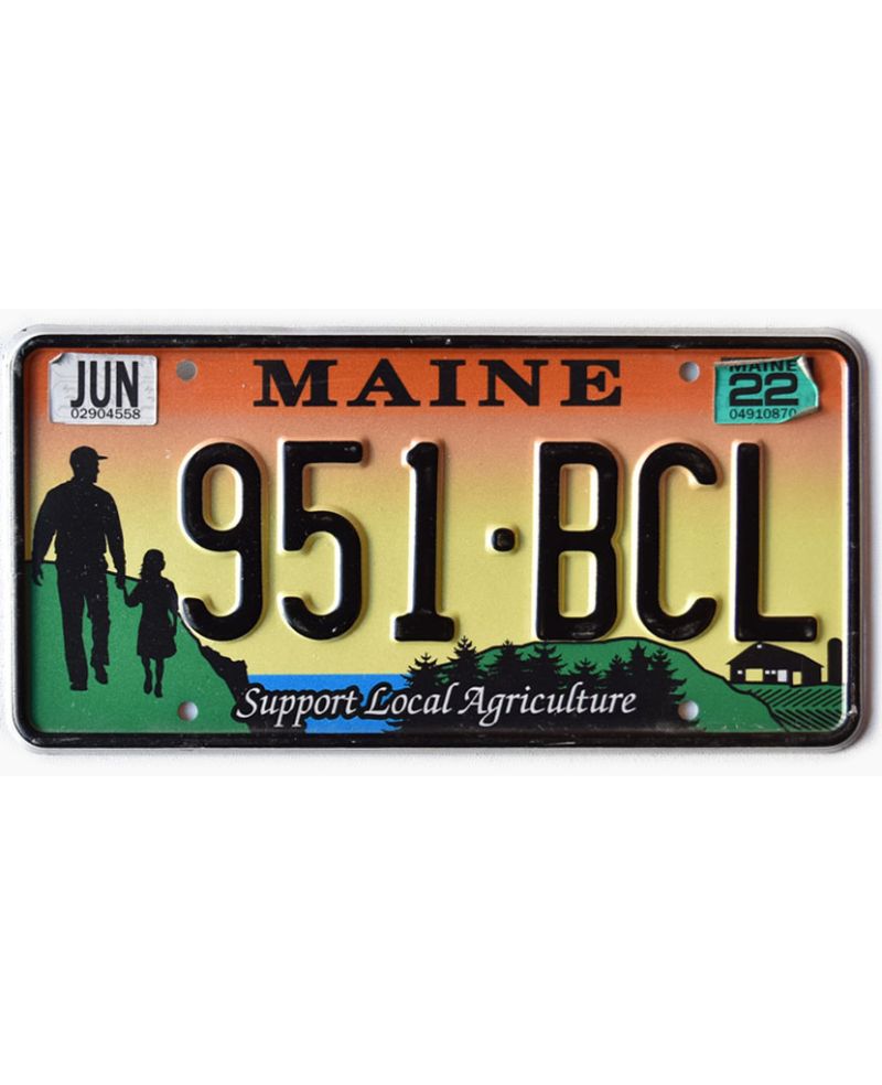Americká SPZ Maine Support Agriculture 951-BCL