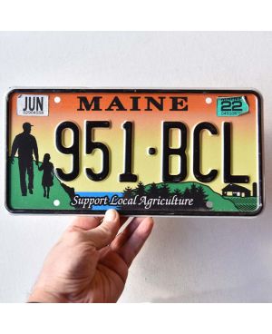 Americká SPZ Maine Support Agriculture 951-BCL