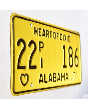 Americká SPZ Alabama 1971 Truck Heart of Dixie 22PI 186