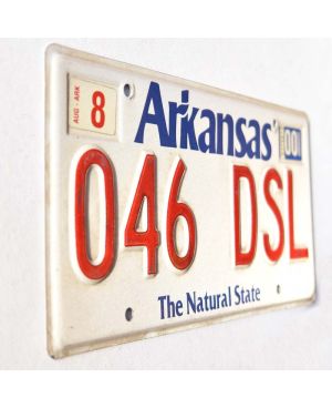 Americká SPZ Arkansas White 046 DSL