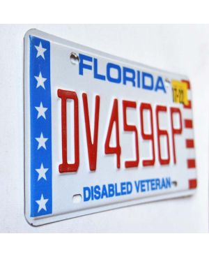 Tablica rejestracyjna USA Florida Disabled Veteran DV4596P
