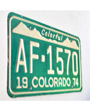 Tablica rejestracyjna USA Colorado 1974 Colorful AF-1570