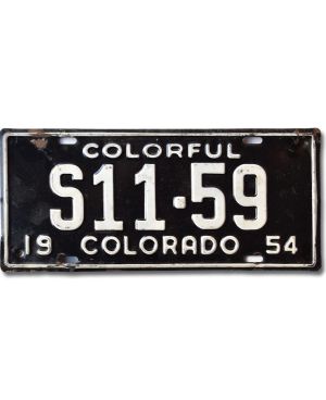 Tablica rejestracyjna USA Colorado 1954 Colorful S11-59