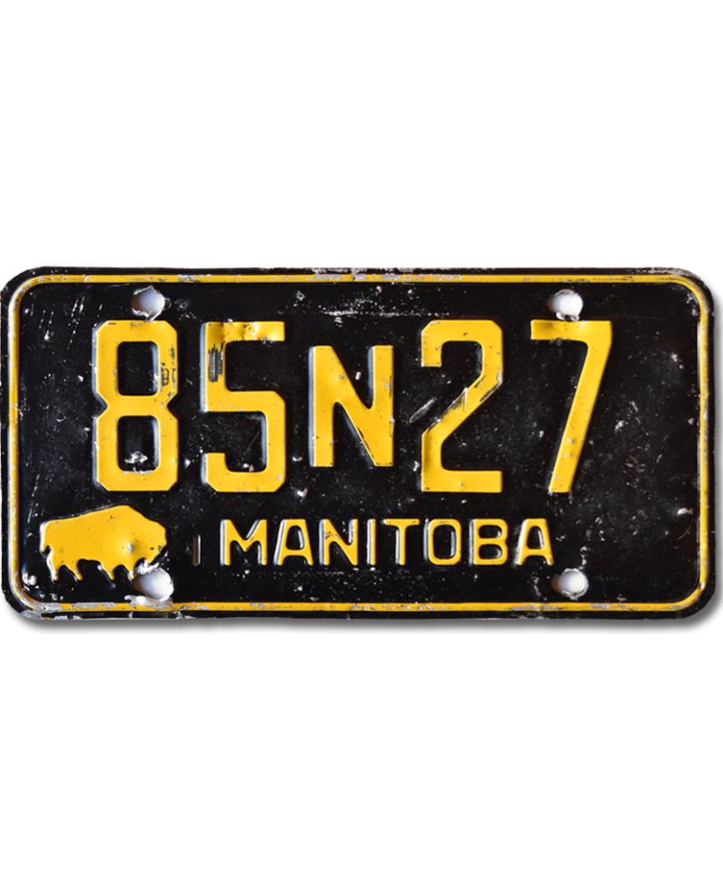 Kanadská SPZ Manitoba 1958 Black 85N27