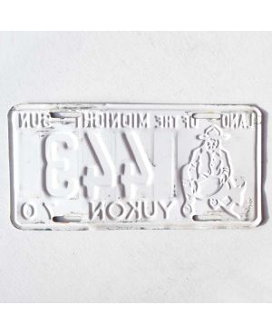 Kanadyjska tablica rejestracyjna Yukon 1970 Midnight Sun 443