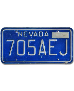 Tablica rejestracyjna USA Nevada Blue 705AEJ
