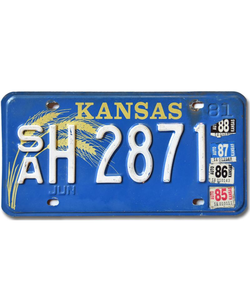 Americká SPZ Kansas Blue Wheat SAH 2871