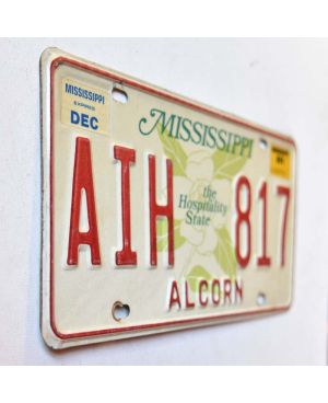 Tablica rejestracyjna USA Mississippi Alcorn Hospitality AIH 817