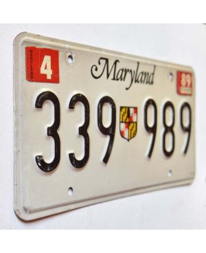 Tablica rejestracyjna USA Maryland Shield 339 989