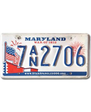 Tablica rejestracyjna USA Maryland Flag 7AN2706